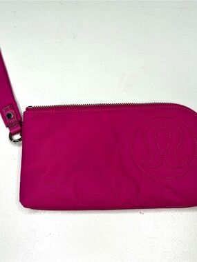 Hot Pink Lululemon Double Zip Wristlet
